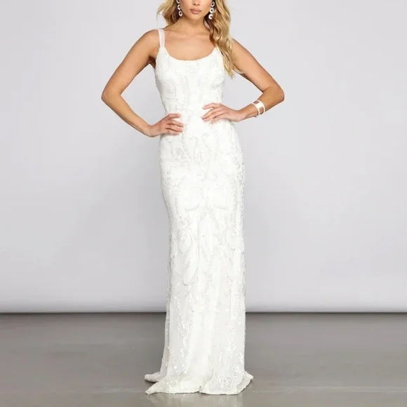 chinese dress ladies Brightwell Backless Maxi Dress | White | Womens main image 0